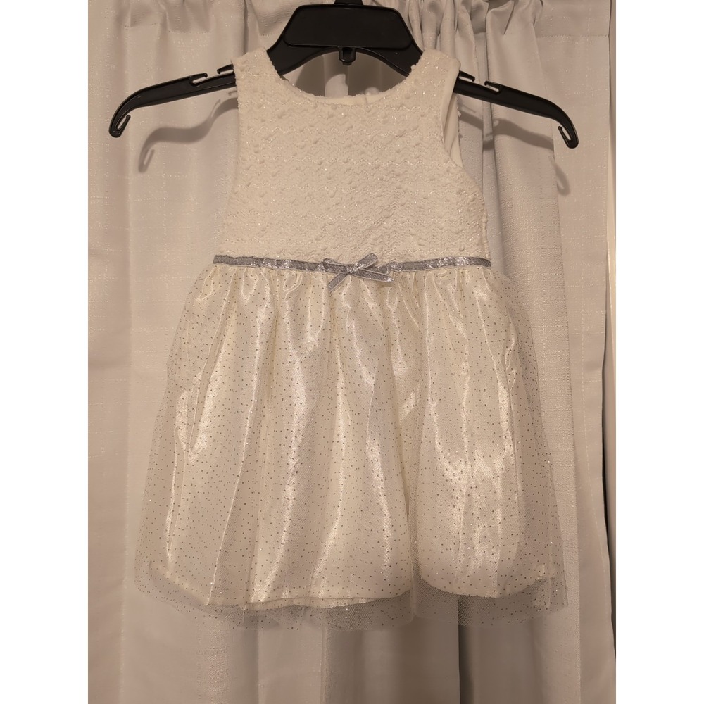 NWT Nanette Kids Girls‎ 3T Ivory Tulle And Shimmer Dress
